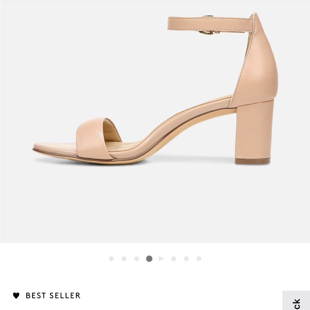 Naturalizer Nude Block Heel Sandals